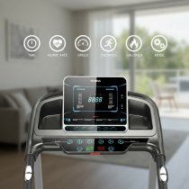 Folding Steel Electric Treadmill with LED Screen and Multi-Function Portable for Home Use