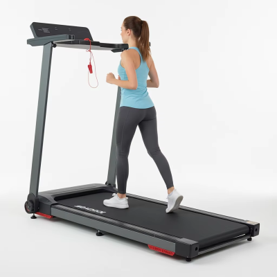 Foldable Portable Electric Treadmill for Home Use with LED Screen Manual Incline