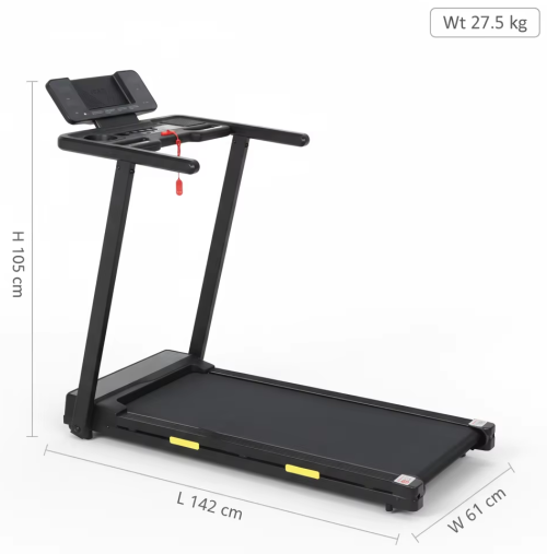 Electric Motorized Foldable Portable Treadmill LED Display Smart Speed Adjustment