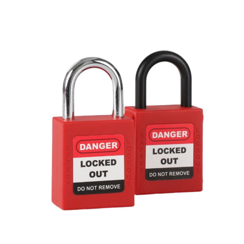 25mm Insulation Shackle Plus Body Safety Padlock | Nylon Shackle Safety Padlocks Wholesale | China lockout safety supplier