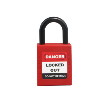 25mm Insulation Shackle Plus Body Safety Padlock | Nylon Shackle Safety Padlocks Wholesale | China lockout safety supplier