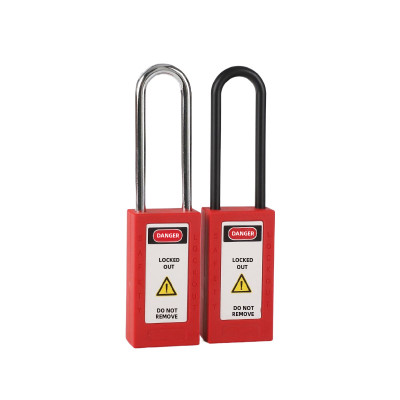 Plus Body 76mm Insulation Shackle Safety Padlock | China Cost-effective Nylon Shackle Safety Padlock Manufacturer