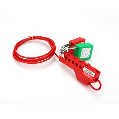 Adjustable Cable Lockout Cable Dia.3.8mm Length 2 Meters|China Steel Cable Lockout Manufacturer| Lita Lock OEM ODM Manufacturing