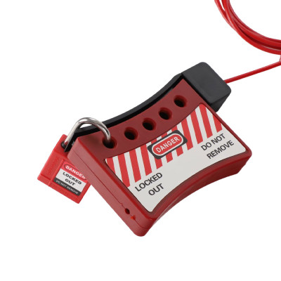 Cable Lockout Cable Dia.3mm Length 2 Meters With Plastic Cover| China Steel Cable Lockout Manufacturer| Lita Lock Manufacturing