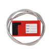 Cable de bloqueo de cable profesional Dia.4mm Longitud 1 metro| Dispositivo de bloqueo de cable universal OEM con candado