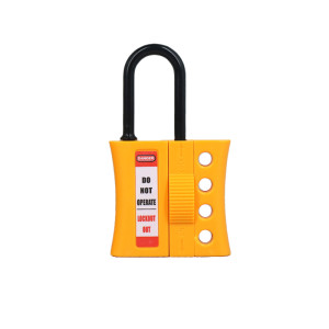 Grillete de cerrojo de bloqueo de plástico amarillo Dia. 6 mm para MCCB | China Bloqueo Lagoout Haps Factory
