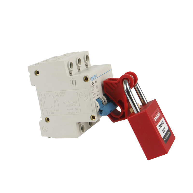 mini circuit breaker lockout with screw