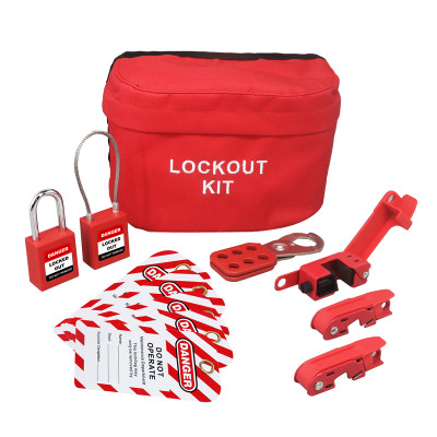Breaker Lockout Sampler Pouch Kit with 2 Padlocks | Multi-function Lockout Pouch Kits | Lita Lock OEM ODM Manufacturing