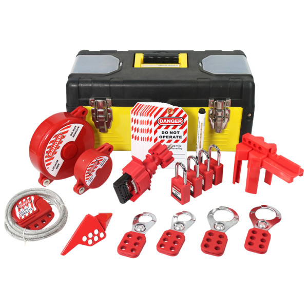Portable Basic Valve lockout kit | Mechanical lockout kit with 4 padlocks| Lita Lock Manufacturing