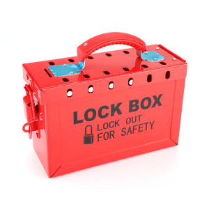 Portable 13 Locks Group Lockout Box|China Safety Lockout Box Supplier|Lita Lock Manufacturing