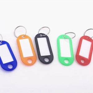 Plastic Keychain Key Tags ID Label Name Tags with Split Ring | Litalock Manufacturing