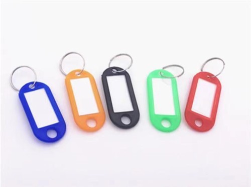 Plastic Keychain Key Tags ID Label Name Tags with Split Ring | Litalock Manufacturing