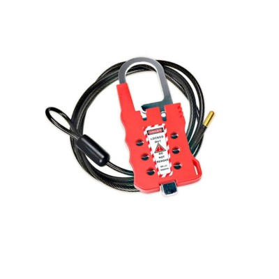 Multi-Purpose Cable Lockout Cable Dia.4.8mm Length 1.8 Meters| Cable Lockout for Industrial Safety| Lita Lock Manufacturing