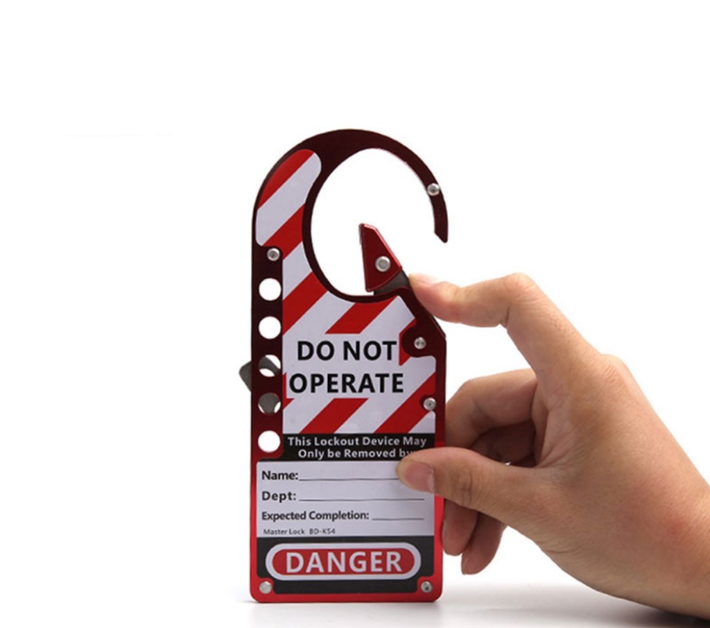 Labeled snap-on Hasp with 5 Holes