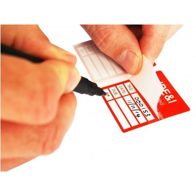 PVC Electrical Test Tags | Custom Made Self-Adhesive Appliance Test Tag | Litalock Manufacturing