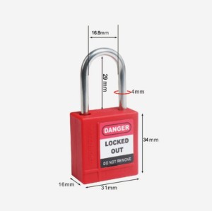 Mini Body 29mm Stainless Steel Shackle Safety Padlock| Thin Shackle Safety Padlock Factory | Lita Lock Manufacturing