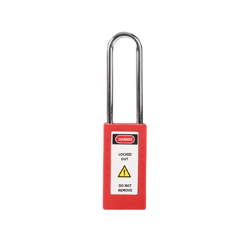 safety padlock with long shackle