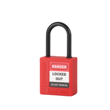 Mini Body 29mm Insulation Shackle Safety Padlock | 4mm diameter shackle safety padlock factory |Lita Lock Manufacturing