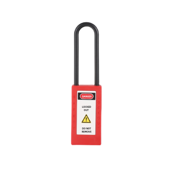 Plus Body 76mm Insulation Shackle Safety Padlock | China Cost-effective Nylon Shackle Safety Padlock Manufacturer
