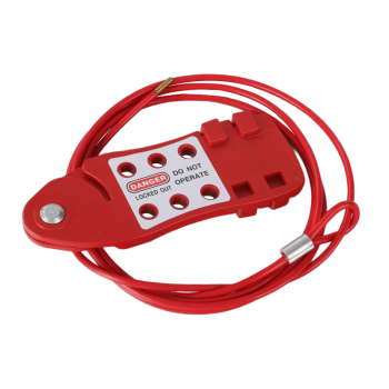 Cable Lockout Cable Dia.3.8mm Length 2 Meters| OEM Economic Fish-Shaped Cable Lockout| Lita Lock Manufacturing
