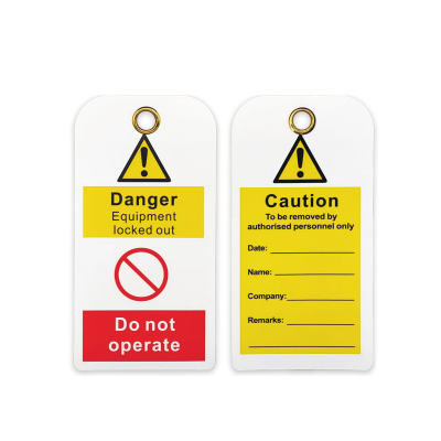 DANGER EQUIPMENT LOCK OUT Lockout Tagout Tags| Custom Plastic Lockout Tags