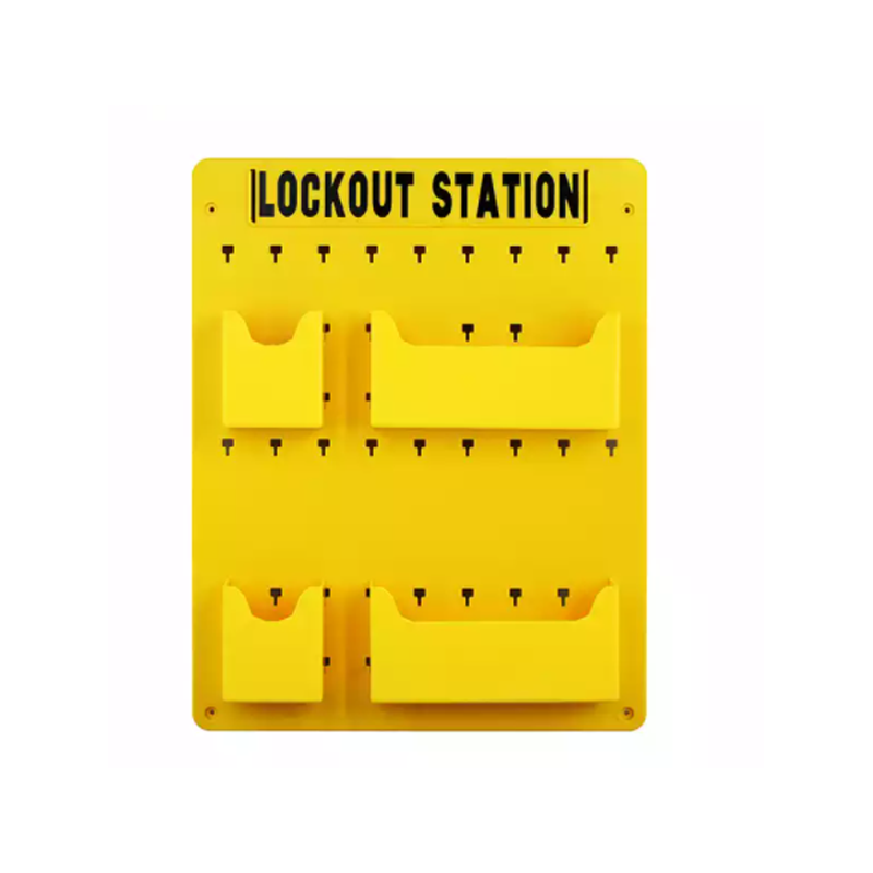 lockout station for padlocks and tags storage