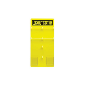 Tablero de bloqueo de 20 candados | Tablero de bloqueo y etiquetado de acrílico amarillo | Fabricación OEM ODM de Lita