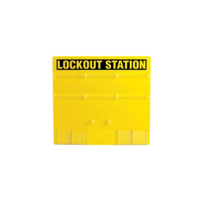 36-Lock Lockout Board | Yellow Acrylic Lockout Tagout Board | Lita OEM ODM Manufacturing