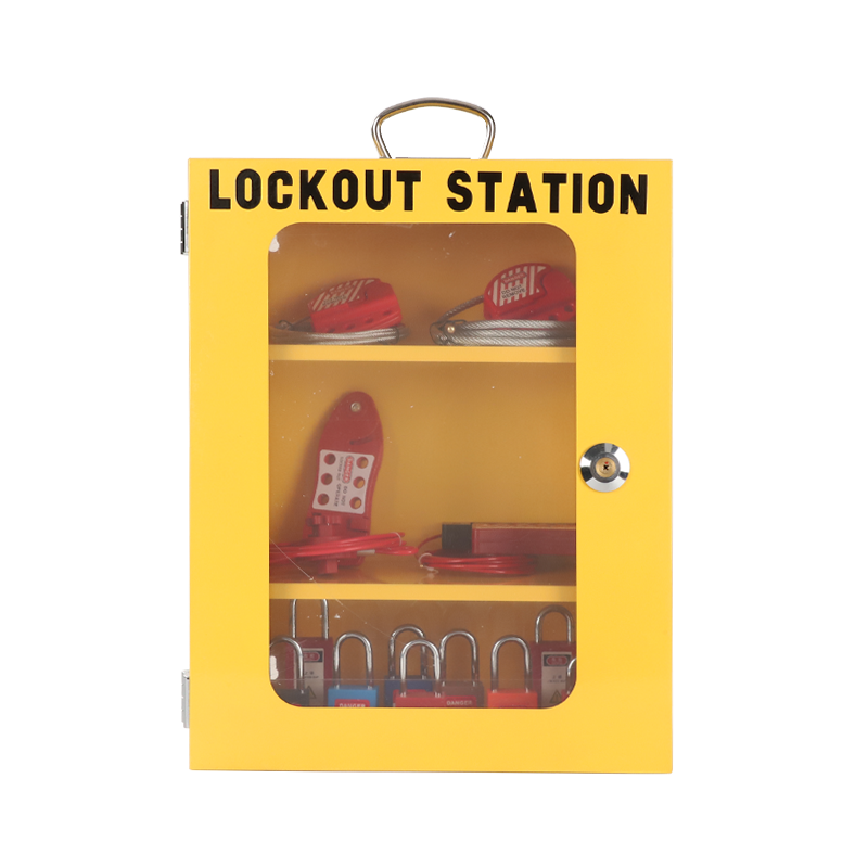 metal lockout station