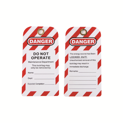 Etiqueta de advertencia de seguridad de PVC "PELIGRO NO OPERAR" | Lita Lock OEM ODM Fabricación