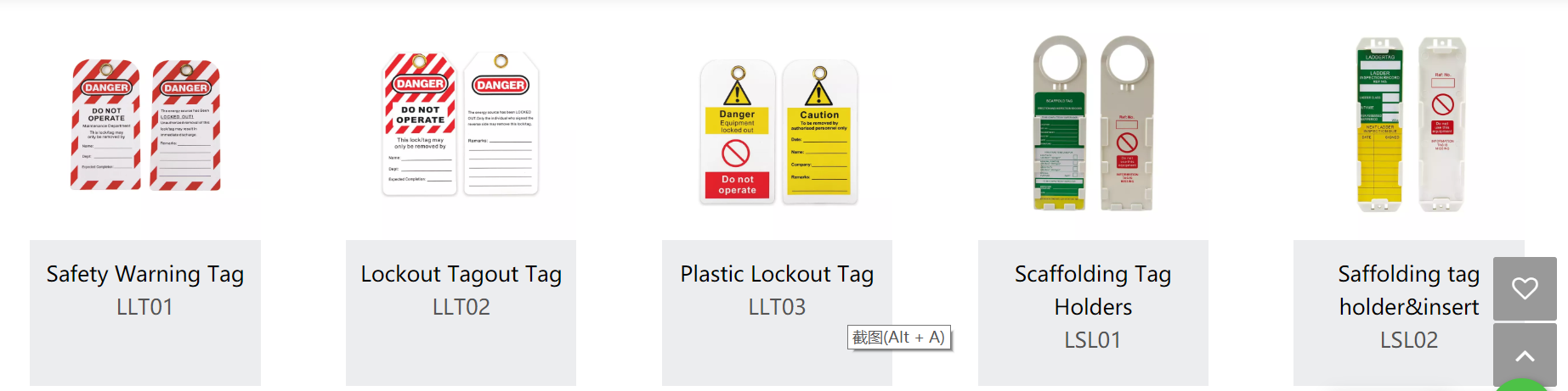 Lockout Safety Tags