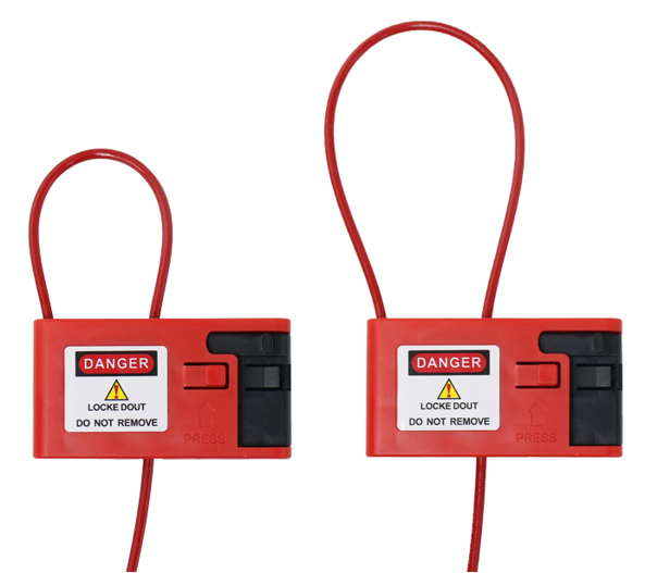 LCL08 LCL09 Cable Lockout With Lock Application