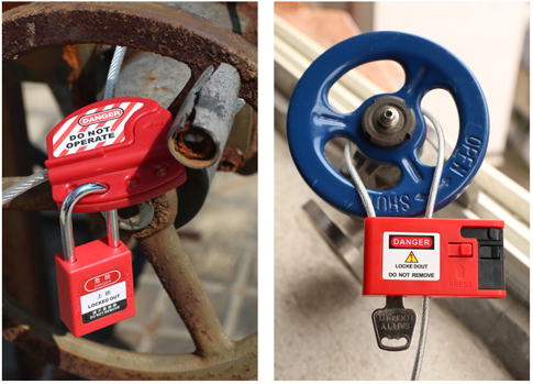Cable safety padlock