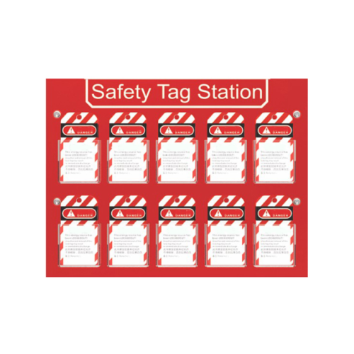 Safety Tag Station with 10 tag boxes | Litalock Lock Out Tag Out Manufacturing