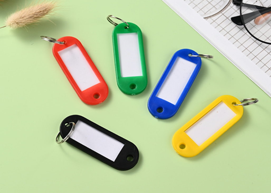 Colorful key tags