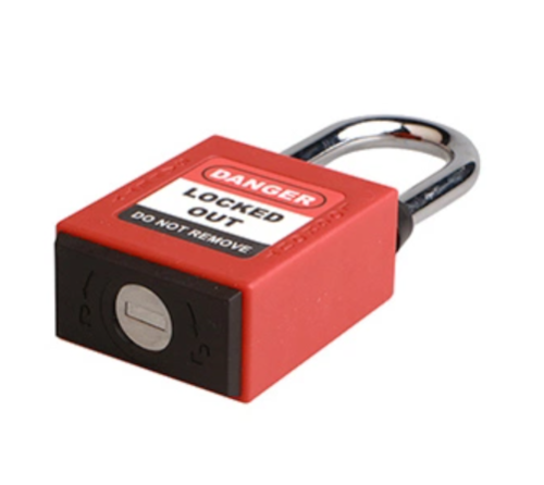 Dust Proof Padlock 38mm Steel Shackle Safety Padlock| Lockout Tagout Manufacturing