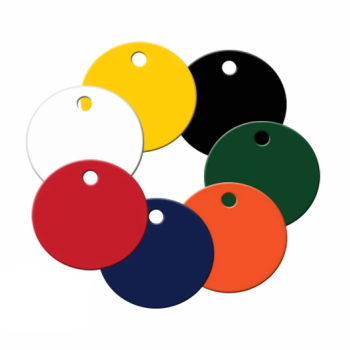 Blank Aluminum Round Valve Tags | Aluminum Key Tag | Litalock Manufacturing