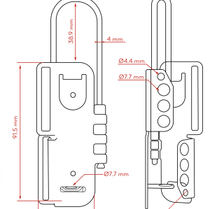 Stainless Steel Lockout Hasp(SS316) | Lockout hasp with multiple lock points |Litalock LOTO Device