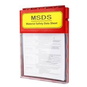 Caja de almacenamiento de MSDS | Almacenamiento seguro de documentos para hojas de datos de seguridad de materiales | Litalock Supply