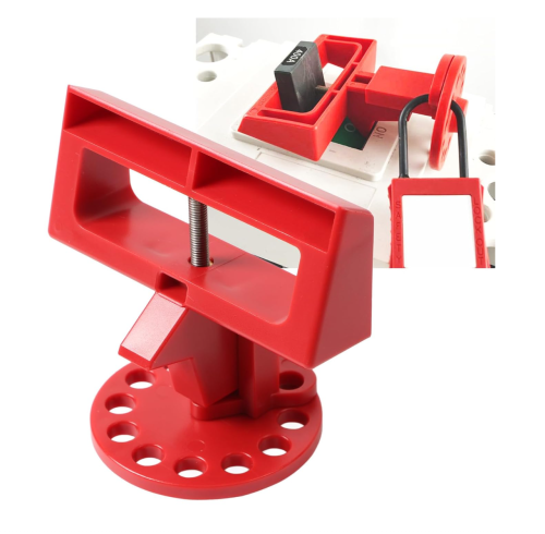 Dispositivo de bloqueo para disyuntores trifásicos de gran tamaño | Bloqueos de seguridad para disyuntores | Lita Lock Manufacturing