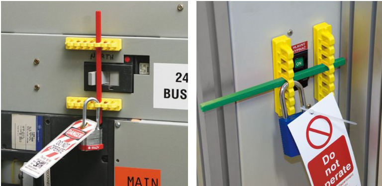 Panel circuit breaker lockout