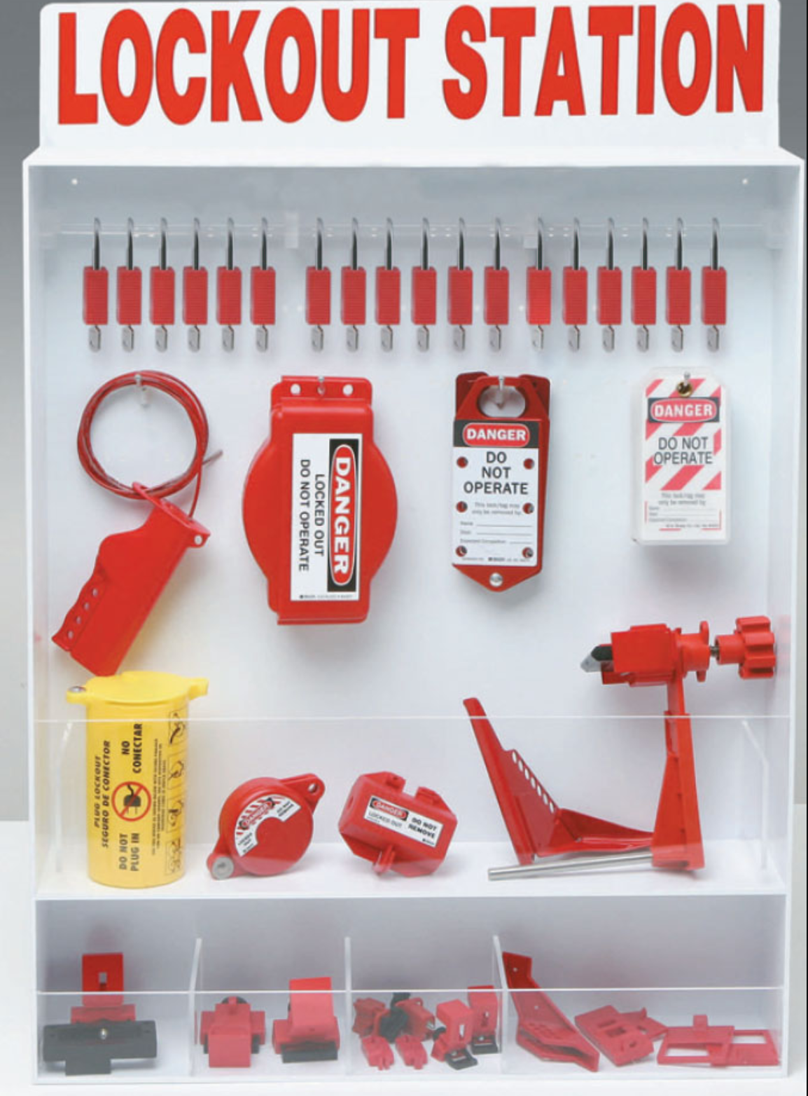 LOTO station wall mounted