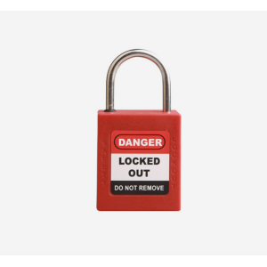 25mm Stainless Steel Shackle Red Color Safety Padlock| Safety Lockout Padlock Wholesale|Lita Lock Manufacturing
