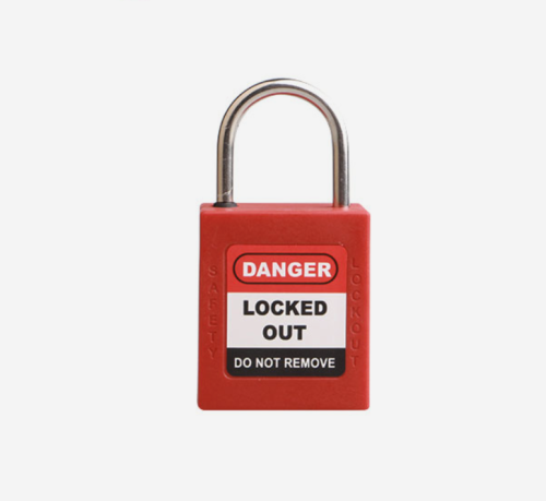 25mm Stainless Steel Shackle Red Color Safety Padlock| Safety Lockout Padlock Wholesale|Lita Lock Manufacturing