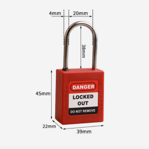 38mm Stainless Steel Shackle Safety Padlock| China lockout tagout OEM | Lita Lock Manufacturing