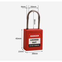 38mm Stainless Steel Shackle Safety Padlock| China lockout tagout OEM | Lita Lock Manufacturing