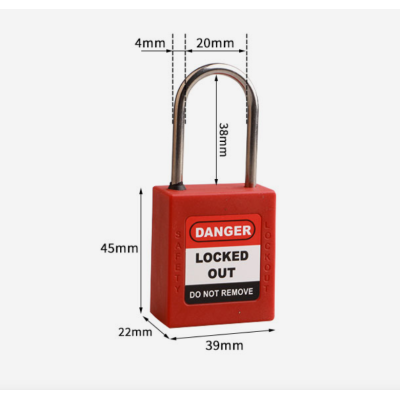 38mm Stainless Steel Shackle Safety Padlock| China lockout tagout OEM | Lita Lock Manufacturing