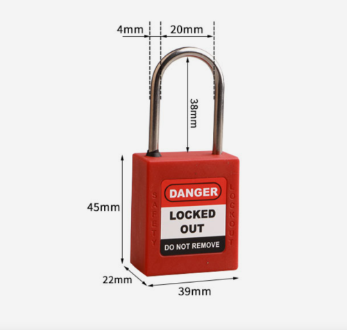 38mm Stainless Steel Shackle Safety Padlock| China lockout tagout OEM | Lita Lock Manufacturing