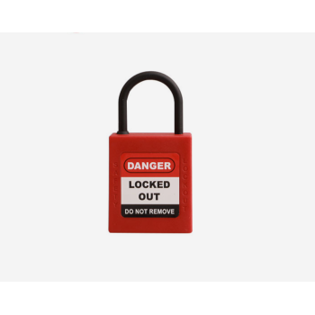 25mm Thin shape Safety Padlock | Nylon Shackle Safety Padlocks Wholesale | China lockout safety supplier
