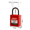 25mm Thin shape Safety Padlock | Nylon Shackle Safety Padlocks Wholesale | China lockout safety supplier